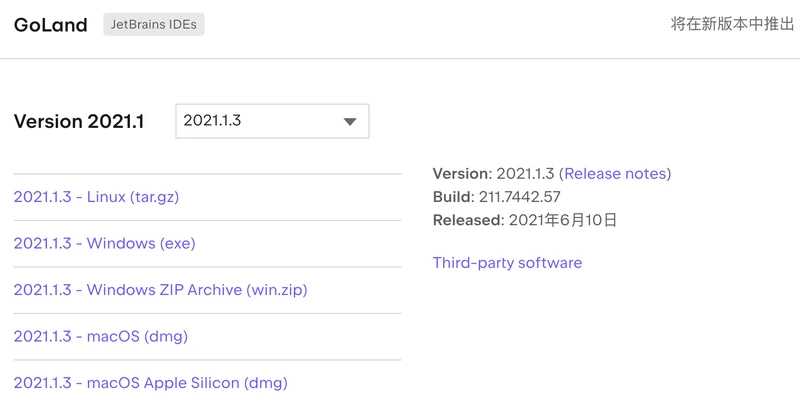 GoLand 2021.1.3 版本下载