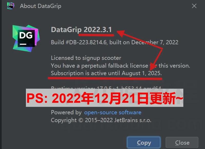 Datagrip 2022.3.1 激活激活成功教程教程 Datagrip 2022.3.1 激活激活成功教程教程
