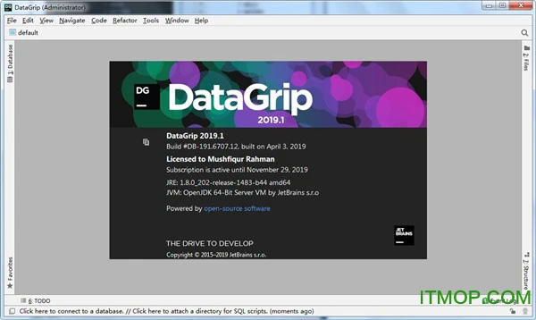 jetbrains datagrip 2019激活激活成功教程补丁