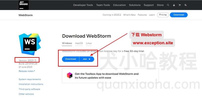 Webstorm 2023.1.3版本官网下载