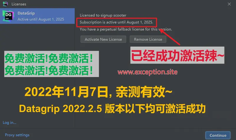 DataGrip 2022.3.1 激活成功教程教程_激活码（亲测有用）