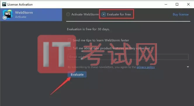WebStorm2020.1下载及激活成功教程版安装教程15
