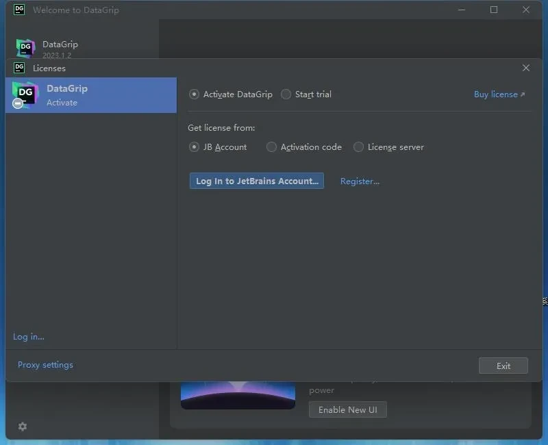 DataGrip激活成功教程