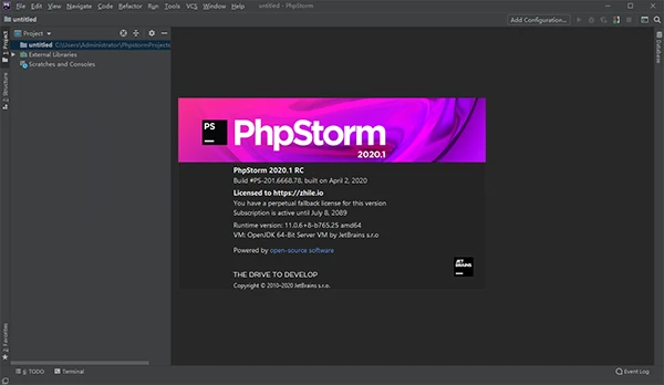 jetbrains phpstorm 2020.1破解版