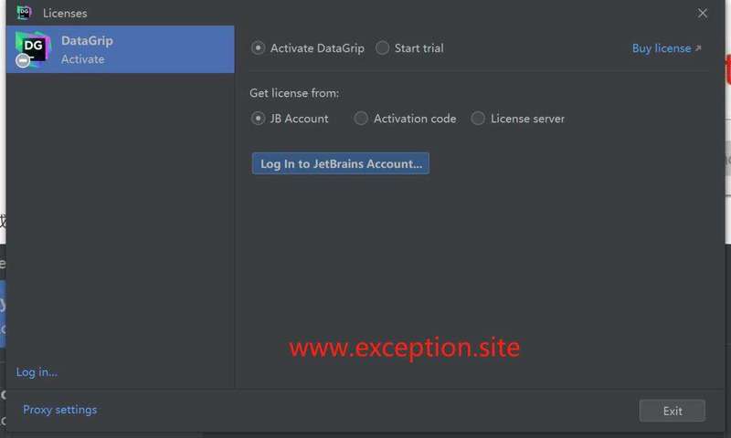 Datagrip 2022.2.4 弹出对话框，提示需要登录账户