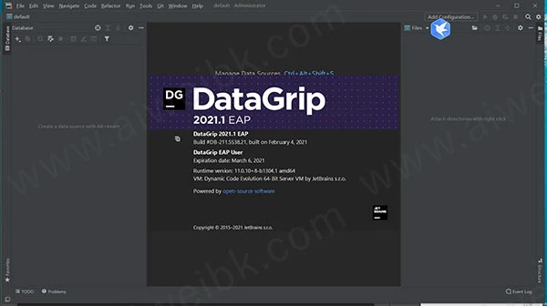 JetBrains DataGrip v2021.1中文激活成功教程版